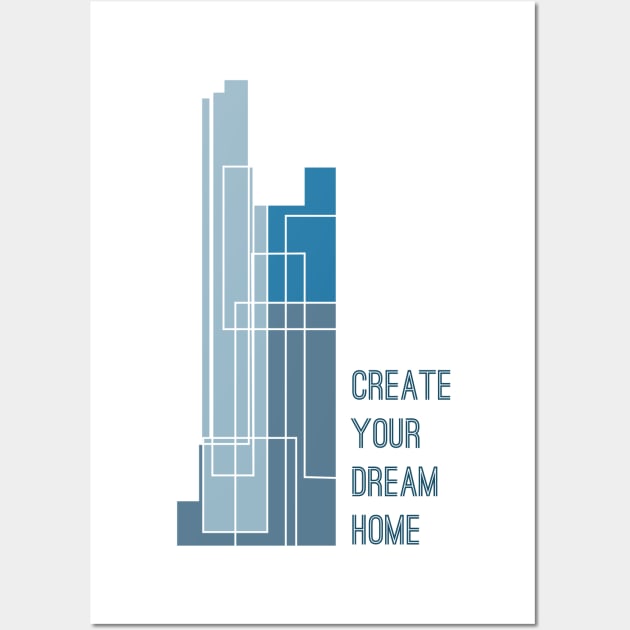 Building architecture Wall Art by dddesign